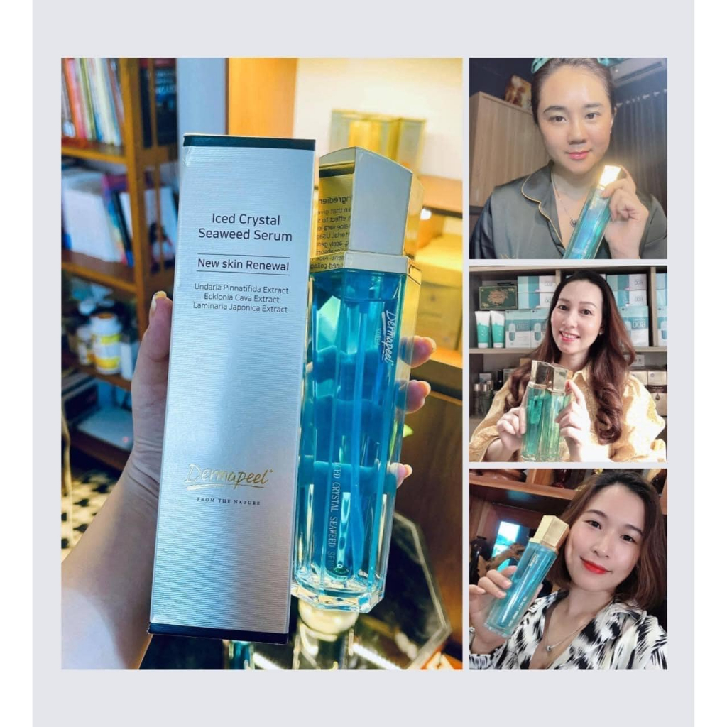 DERMAPEEL TINH TẢO BĂNG - ICED CRYSTAL SEAWEED SERUM - GIẢM TÌNH TRẠNG DA SƯNG ĐỎ NHANH CHÓNG