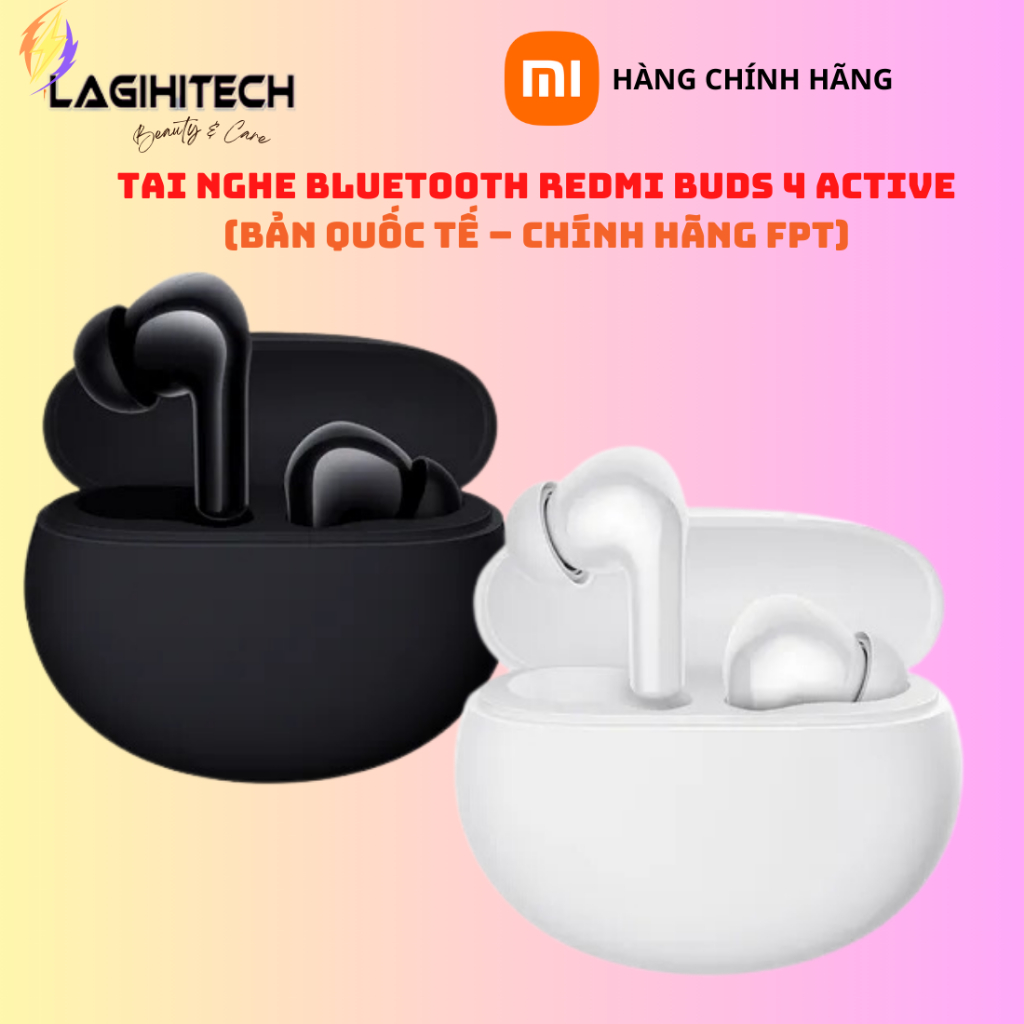Tai Nghe Bluetooth True Wireless Xiaomi Redmi Buds 4 Active (Bản Quốc Tế - Hàng Chính Hãng FPT)