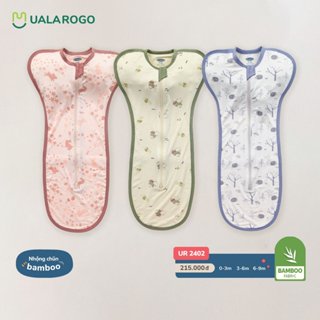 Uala Rogo Nhộng Chũn Cho Bé Ualarogo Vải Bamboo Sợi Tre Khóa 2 Chiều Co