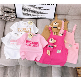 Set váy 3 chi tiết váy ,áo ,gấu cho bé size 10-28kg