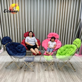 Ghế thư giãn có tựa lưng hình vỏ Sò bao gồm cả ghế to và nhỏ (Hàng có sẵn)