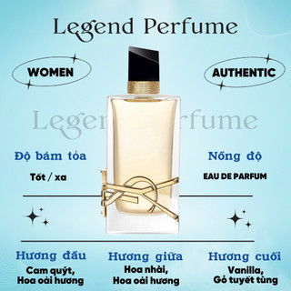 Nước hoa chiết Legend Perfume 10ml, Nước hoa nữ Libre EDP hương sang trọng, nữ tính, tươi mới