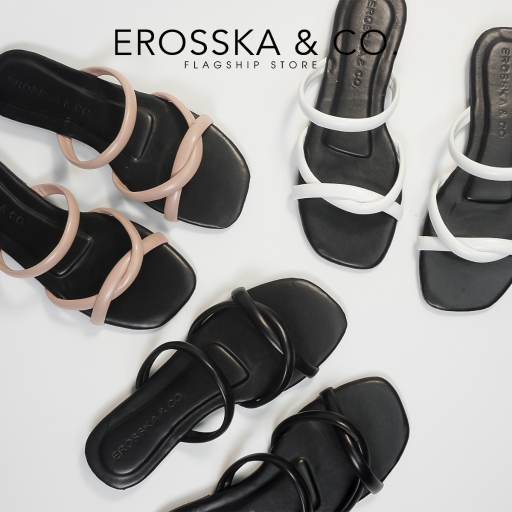 [COMBO ĐỘC QUYỀN] Combo giày dép nữ Erosska đế xuồng thời trang được chọn màu - SB29DE69