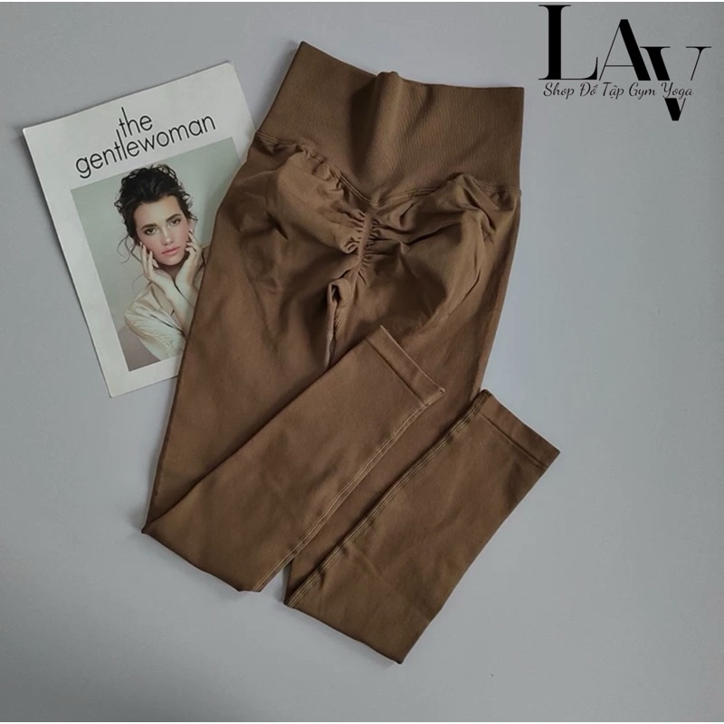 Quần chun mông tập gym yoga, quần legging nữ Mitao co giãn 4 chiều - LAV Activewear