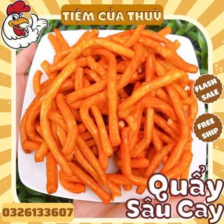 500 quẩy sâu cay, quẩy vừng cay, snack bánh thơm ngon giòn tan, đồ ăn vặt 1k,