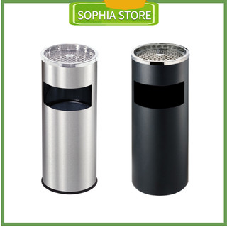Thùng rác inox gạt tàn 12l/vhp-ys-hpb-40/indoor trasbin