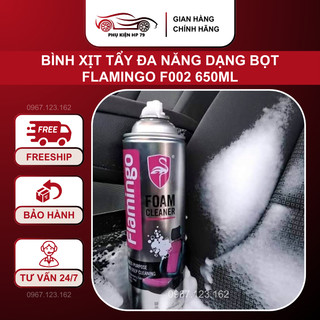 Bình xịt tẩy đa năng dạng bọt flamingo f002 650ml - vệ sinh nội thất oto, nội thất gia đình