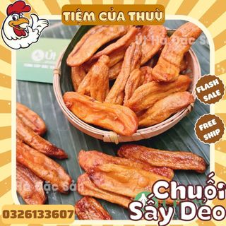 500g chuối sấy dẻo đặc sản đà lạt, đồ ăn vặt hoa quả sấy, mứt chuối sấy dẻo, ô mai - mứt tết
