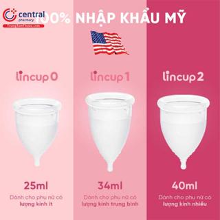 Cốc nguyệt san Lincup, cốc nguyệt san lincup chính hãng Nhập khẩu Mỹ, an toàn, tiện lợi