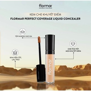 Flormar Che khuyết điểm Perfect Coverage Liquid Concealer