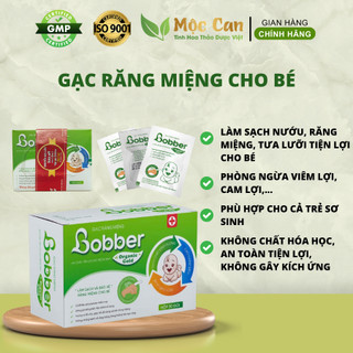 Gạc Rơ Lưỡi Bobber Làm Sạch Và Bảo Vệ Răng Miệng Cho Bé, An Toàn Tiện Lợi Hộp 30 gói
