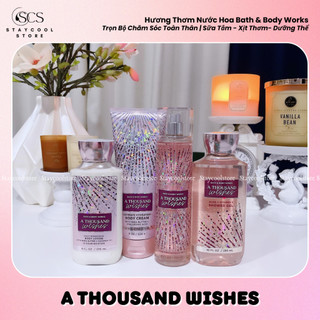 A THOUSAND WISHES- Trọn Bộ Chăm sóc toàn thân| Xịt thơm- Sữa tắm- Dưỡng thể  Bath&Body Works🎆