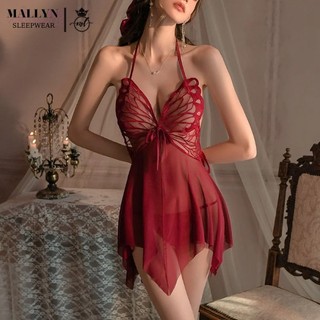 Váy ngủ đầm ngủ hồ điệp mallyn quyến rũ ml8834