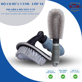 Bàn chải cọ vành - lốp ô tô , xe máy chuyên dụng đa năng - bộ chổi cọ rửa vành , cọ rửa lốp xe ô tô - yêu xe +