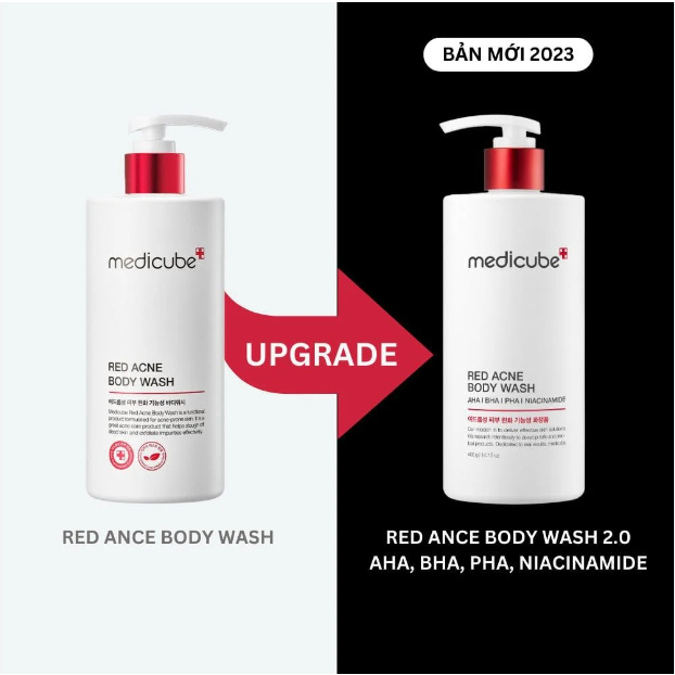 Xịt Dưỡng và Sữa Tắm Giảm Mụn Cơ Thể MEDICUBE Red Clear Cica Body