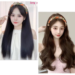 Tóc giả cài 3 màu, cài màu sang trọng, thời trang gắn tóc xoăn, thẳng, xù