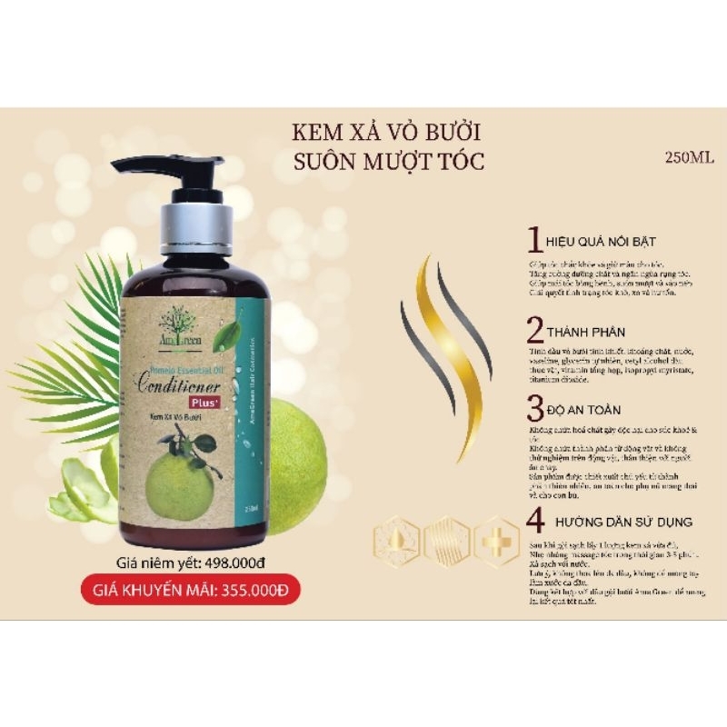 Kem Xả Tóc Tinh Dầu Vỏ Bưởi
