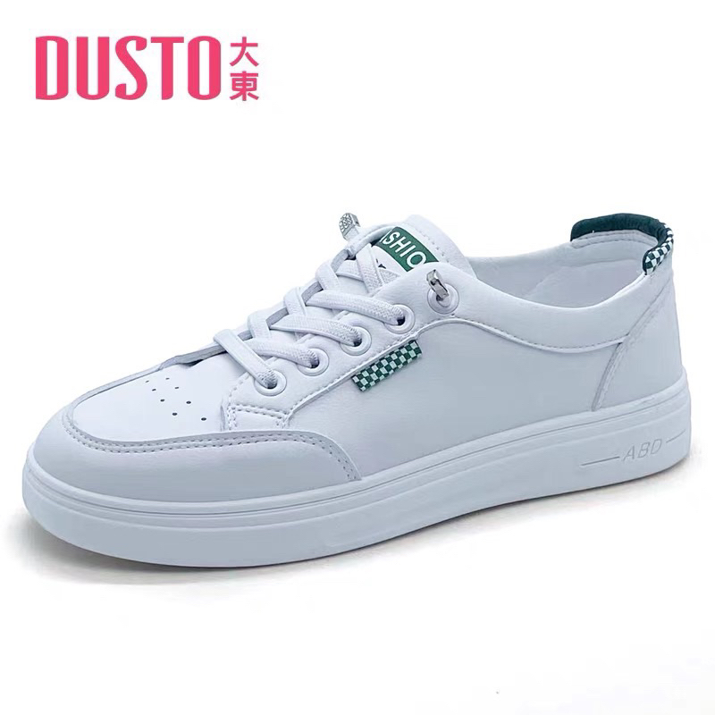 Giày thể thao Dusto slip on mũi tròn đế bằng size 36