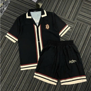 Bộ Pijama Cộc Tay Chất Lụa Cực Mát Phù Hợp Cả Nam Và Nữ