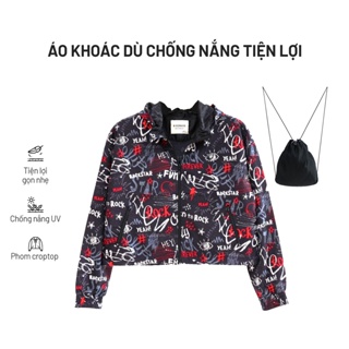 Ninomaxx Áo khoác Nữ croptop UV chống nắng siêu nhẹ tiện lợi dễ gấp gọn