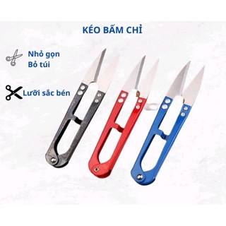 KÉO BẤM CHỈ CÁN ĐỎ & CÁN MÀU