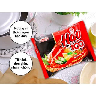 ( Thùng 30 gói ) Mì Hảo 100 tôm chua cay 65g
