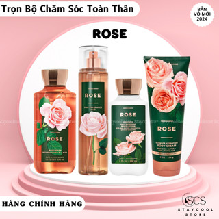ROSE- Trọn Bộ Chăm sóc toàn thân| Xịt thơm body mist- Sữa tắm- Dưỡng thể- Kem tay Bath and Body Works (Bill Mỹ)