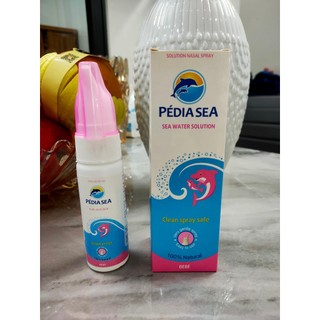 Xịt muối mũi PÉDIA SEA nước biển sâu xịt mũi cá heohồng , xanh 100ml