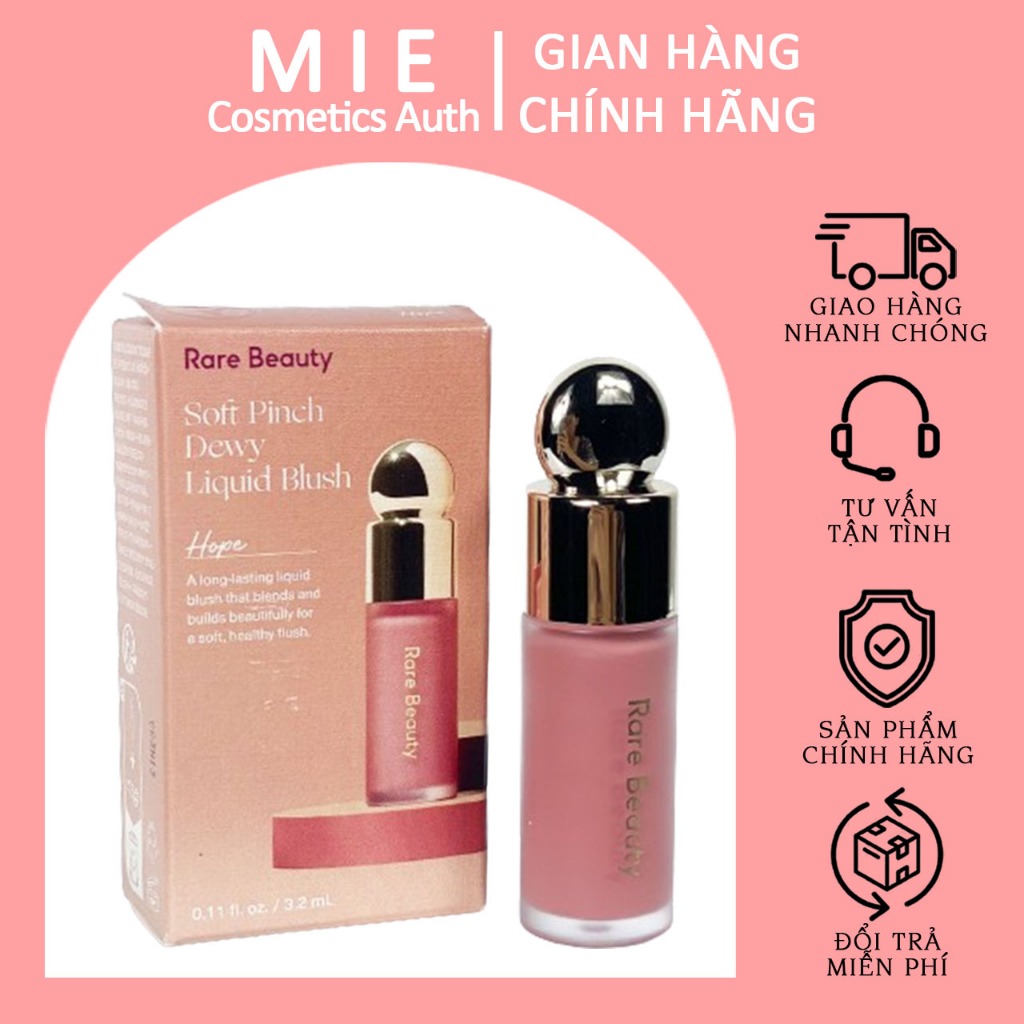 Má hồng Rare Beauty liquid blush 3.2 ml - Màu Hope (FullBox)