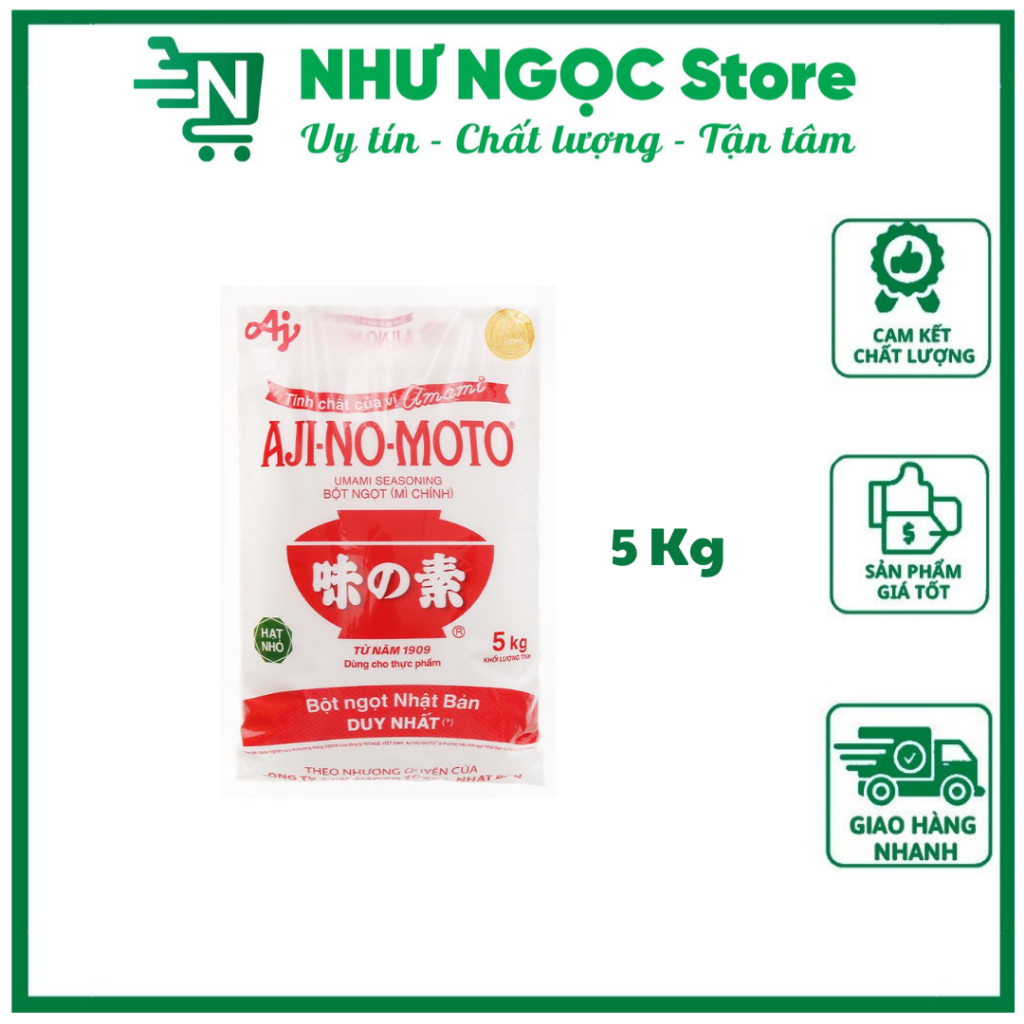 Bột ngọt Ajinomoto Hạt nhỏ/ Aji Plus Tăng Vị Túi 5Kg