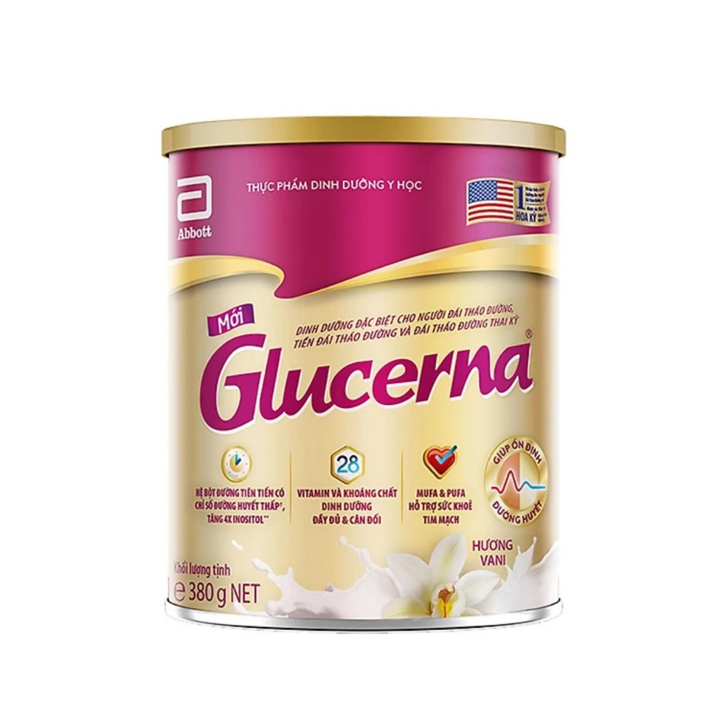 Sữa bột Glucena tiểu đường 380g date 2025