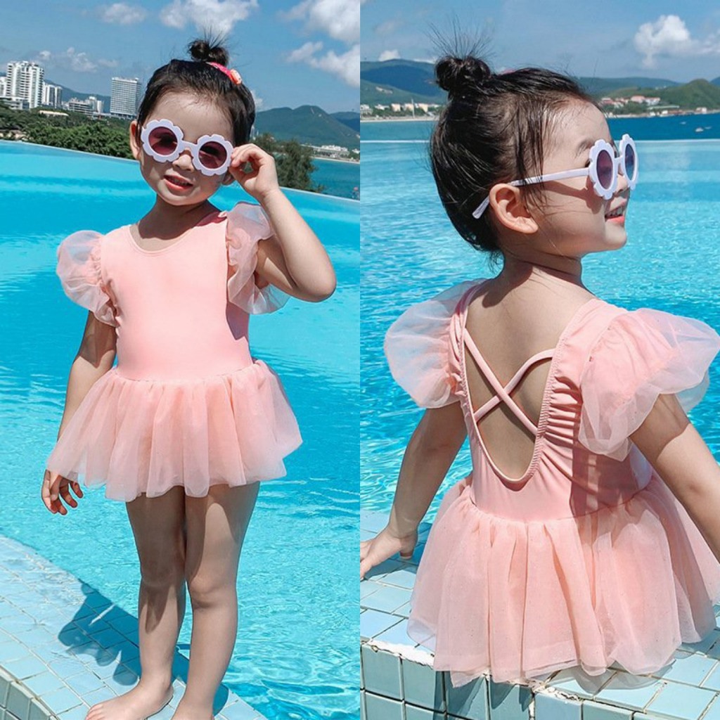 (Hàng QCCC) Bikini đồ bơi cho bé gái bộ bơi cho bé công chúa tiên cá cực xinh đáng yêu