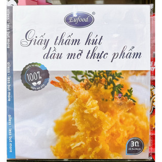 Giấy thấm hút dầu mỡ thực phẩm eufood túi 30 tờ
