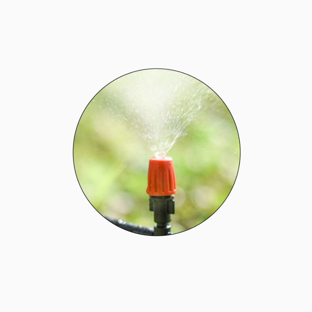 Bộ KÍT phun sương tăng áp tưới lan, cây cảnh 10 đầu béc kèm bơm