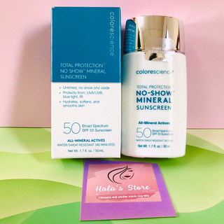 Kem chống nắng vật lý không màu Colorescience Total Protection™ No-Show™ Mineral Sunscreen SPF 50