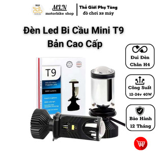 Đèn led T9 bản cao cấp 2024 có tăng chỉnh chân h4 gắn cho xe máy và oto