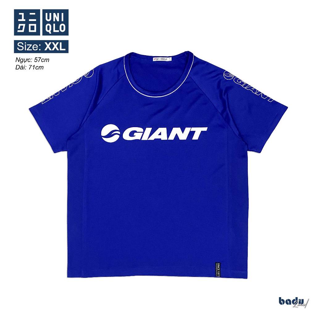 Áo thun Uniqlo 2hand size XXL | Màu xanh