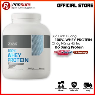 [Chính hãng] Ostrovit 100% Whey Protein Isolate (2270g - 75 Lần Dùng) - Bổ Sung Protein Hỗ Trợ Xây Dựng Cơ Bắp