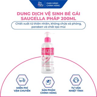 DUNG DỊCH VỆ SINH BÉ GÁI SAUGELLA PHÁP- 200ML