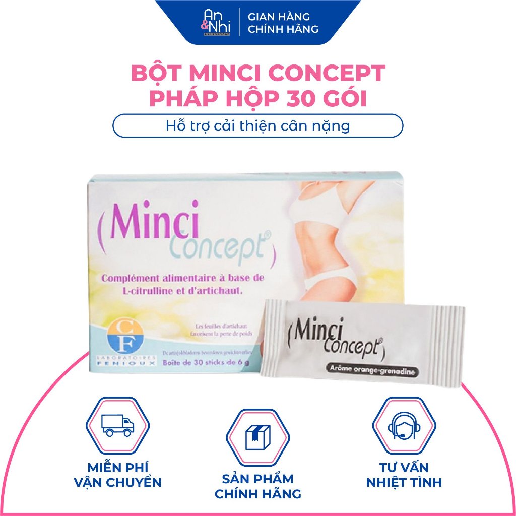 BỘT/VIÊN MINCI CONCEPT PHÁP- HỘP 30 GÓI/VIÊN