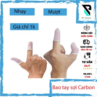 Bao tay chơi game sợi carbon hồng nhạt Bao Tay Chơi Game ff, Pubg, Liên Quân chống mồ hôi tay chống trượt co dãn cực tốt