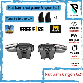 [SIÊU PHẨM 6 NGÓN] Nút Hỗ Trợ Chơi PUBG Mobile 6 Ngón G21 phiên bản mới nhất