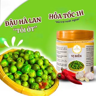 Đậu Hà Lan Tỏi Ớt Vị Biển, Hạt Dinh Dưỡng Loại 1 Tốt Cho Sức Khỏe Hũ Pet 200gr