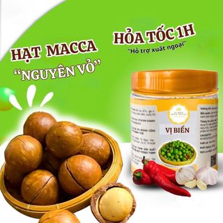 Hạt Macca Nứt Vỏ Tự Nhiên Vị Biển, Hạt Dinh Dưỡng Loại 1 Tốt Cho Sức Khỏe Hũ Pet 200gr
