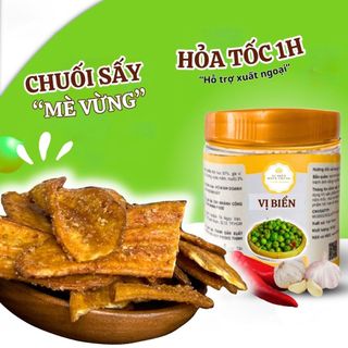 Chuối Sấy Mè Gừng Vị Biển, Trái Cây Sấy Loại 1 Tốt Cho Sức Khỏe Hũ Pet 200gr