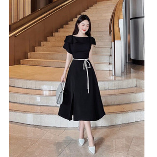 Đầm dự tiệc công sở dạo phố thắt eo Atina dress