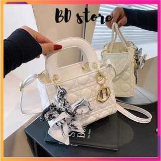 Tặng kèm khăn Túi Xách Nữ Túi Đeo Chéo Túi Đeo Vai Da Bóng Túi Xách Nữ Dáng Vuông Đi Chơi Đi Làm Thời Trang BD_store