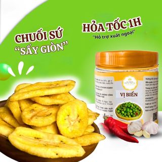 Chuối Sứ Sấy Giòn Vị Biển, Trái Cây Sấy Loại 1 Tốt Cho Sức Khỏe Hũ Pet 200gr