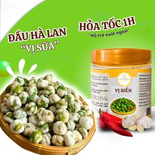 Đậu Hà Lan VỊ Sữa Vị Biển, Hạt Dinh Dưỡng Loại 1 Tốt Cho Sức Khỏe Hũ Pet 200gr