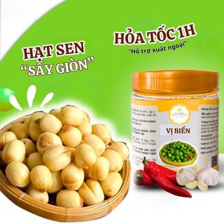 Hạt Sen Khô Sấy Giòn Vị Biển, Hạt Dinh Dưỡng Loại 1 Tốt Cho Sức Khỏe Hũ Pet 200gr
